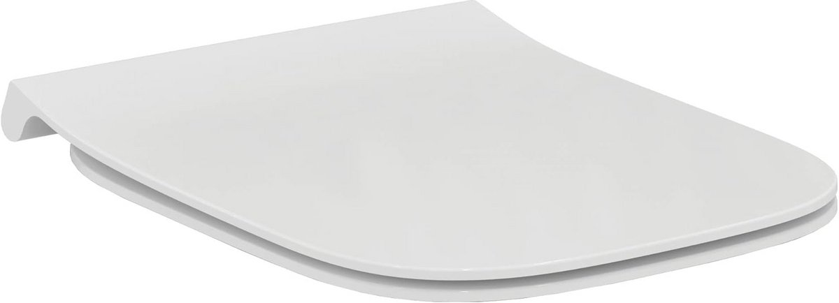 Wc-bril met soft-sluiting en metalen scharnieren - Wit