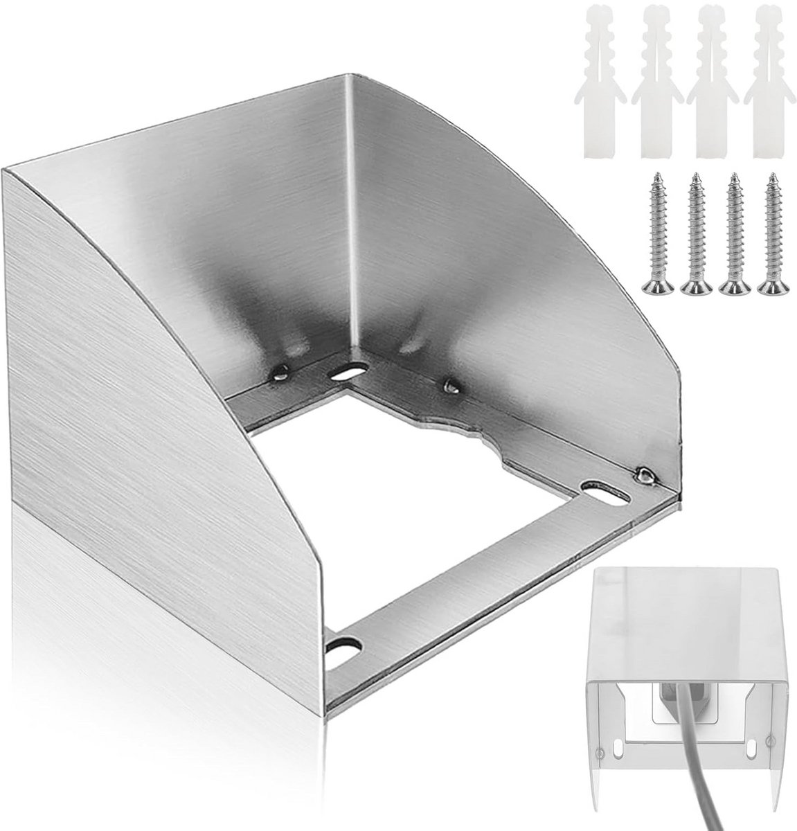Waterdicht Buitenstopcontact met Regenbescherming - Spatwaterdicht Stopcontact voor Tuin, Balkon en Keuken