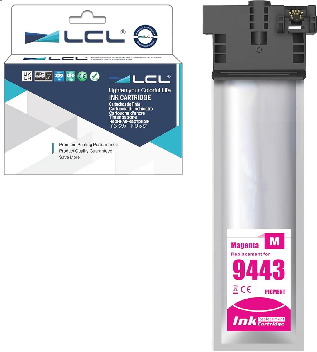 Compatibele inktcartridge Magenta T9443 voor WorkForce Pro Printers