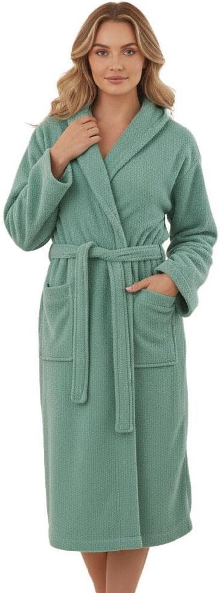 Luxe Dames Badjas van 100% Katoen met Capuchon – Comfortabele en Absorberende Veranderende Gewaad voor Thuis