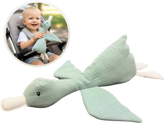 Set van 4 Knuffel olifanten, 40 cm - Kleur is lichtgrijs - blauw -paars