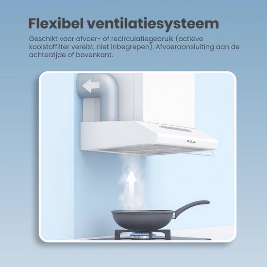 Afzuigkap Onderbouw 60 cm AO460 Wit kopen? | Afzuigkappen
