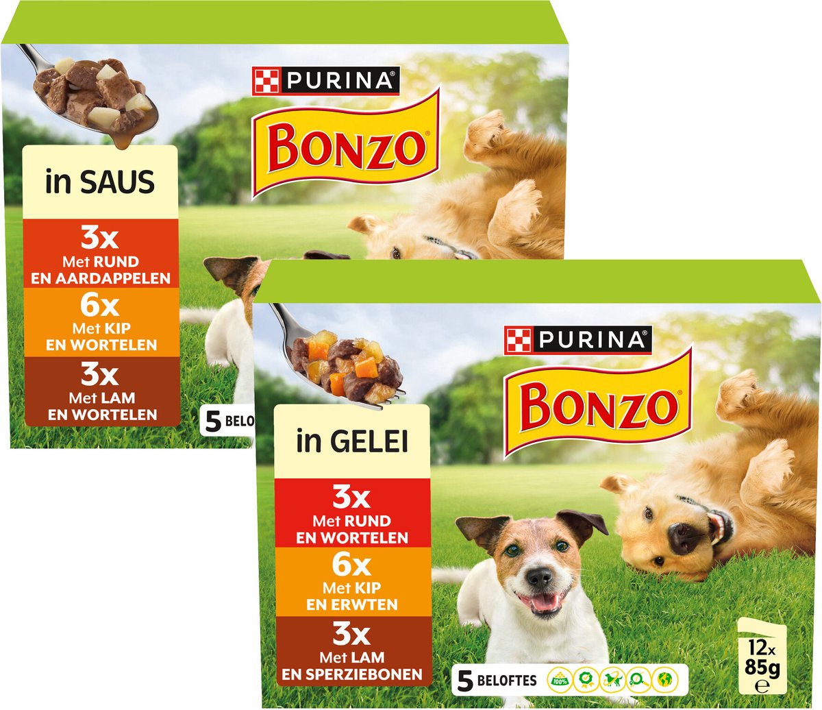 Bonzo Bonzo Pouch in Gelei Multipack 12 x 85 gr