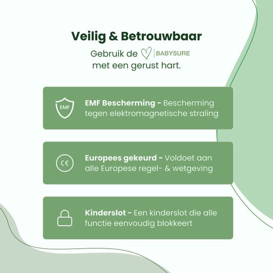 BabySure White Noise Machine - Rustgevend babyslaapliedje, zacht nachtlampje & 15 kalmerende geluiden - USB oplaadbaar - Bevordert diepe en rustige slaap voor baby’s van BabySure — afbeelding 4