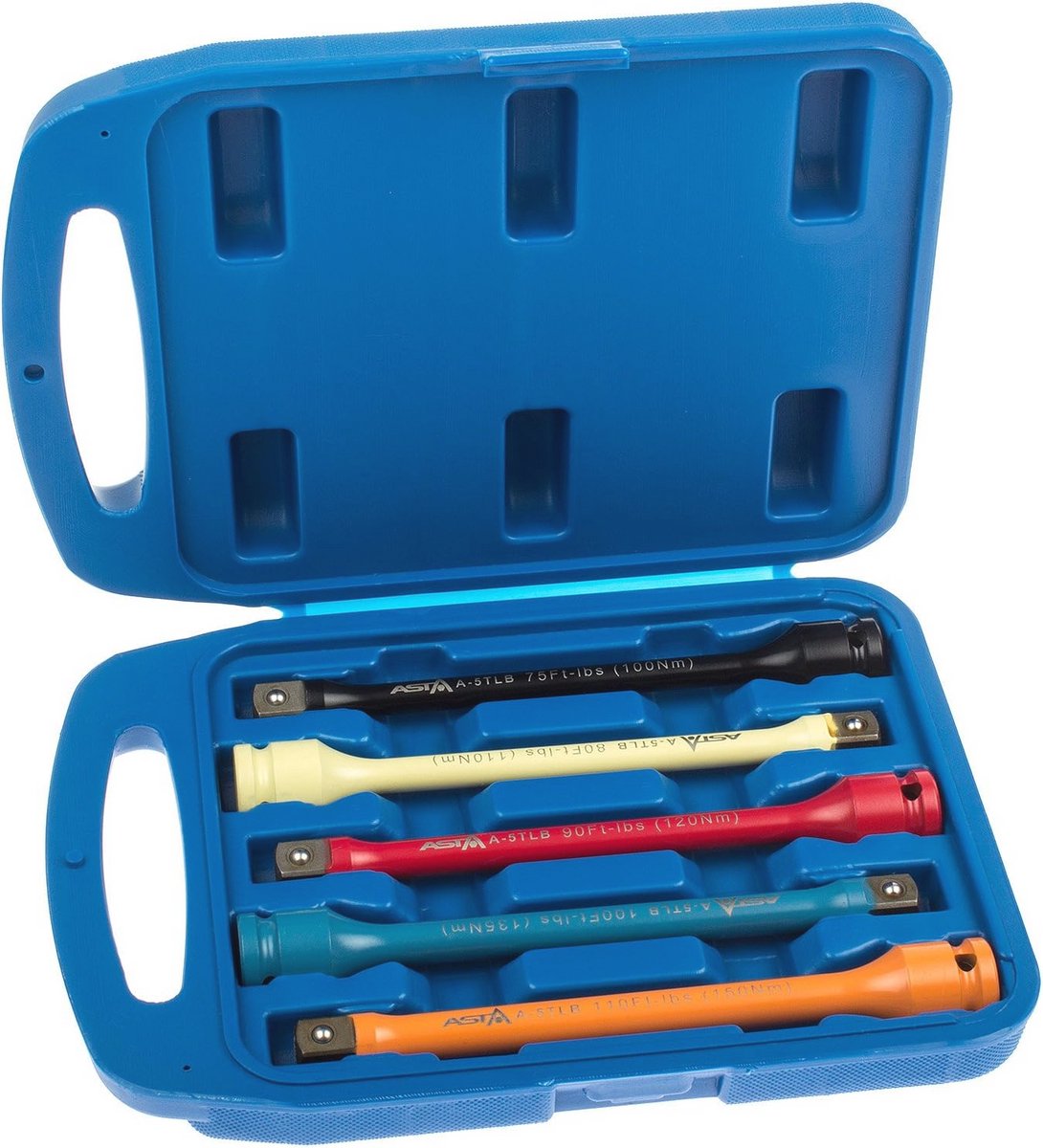 5-delige Torsiestaaf Dopsleutelset - 1/2 inch Momentbegrenzer voor Wielbouten