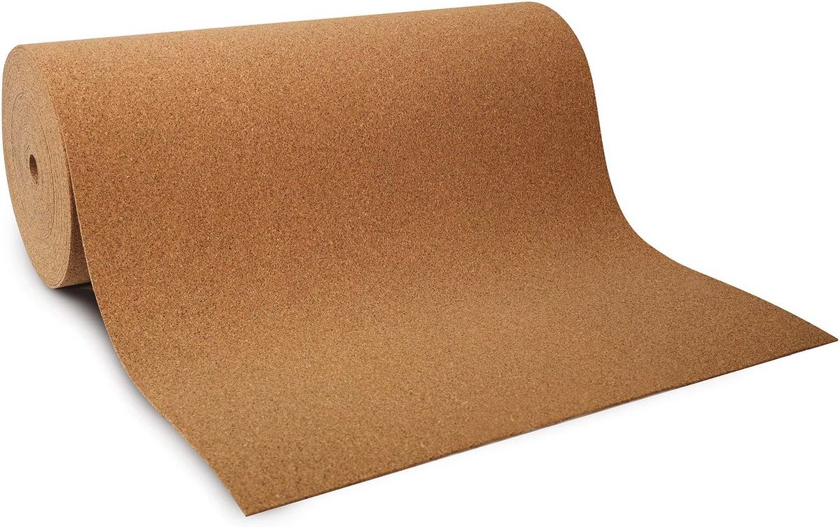Cork Sheet by Meter XXL Format Sound Heat Insulating Shock Absorbing 100 x 200 cm 3 mm