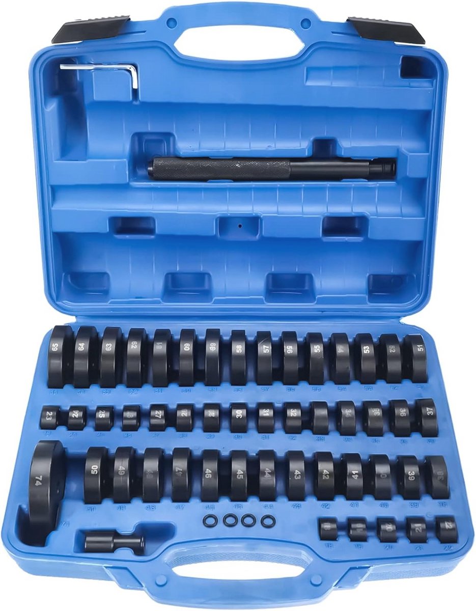 52 Stuk Custom Bus Lager & Seal Driver Set 18mm - 65mm en 74mm