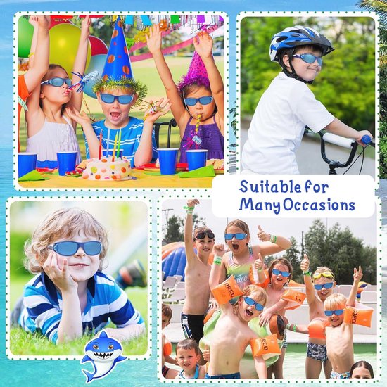 Zonnebril voor Kinderen met UV400 Bescherming - Haaienmotief, Ideaal voor Sport en Outdoor Activiteiten — afbeelding 3
