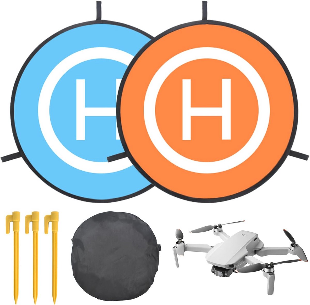 Draagbaar en Opvouwbaar Drone Landingsplatform 55 cm - Waterdicht en Universeel Helipad