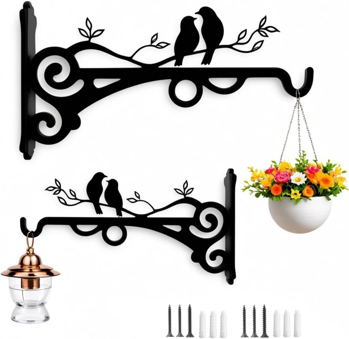 White-Label® Plantenhaak Hanging Basket - Muurhaak voor Planten - Wandhaak