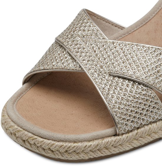 Tamaris Espadrilles goud Textiel - Maat 38