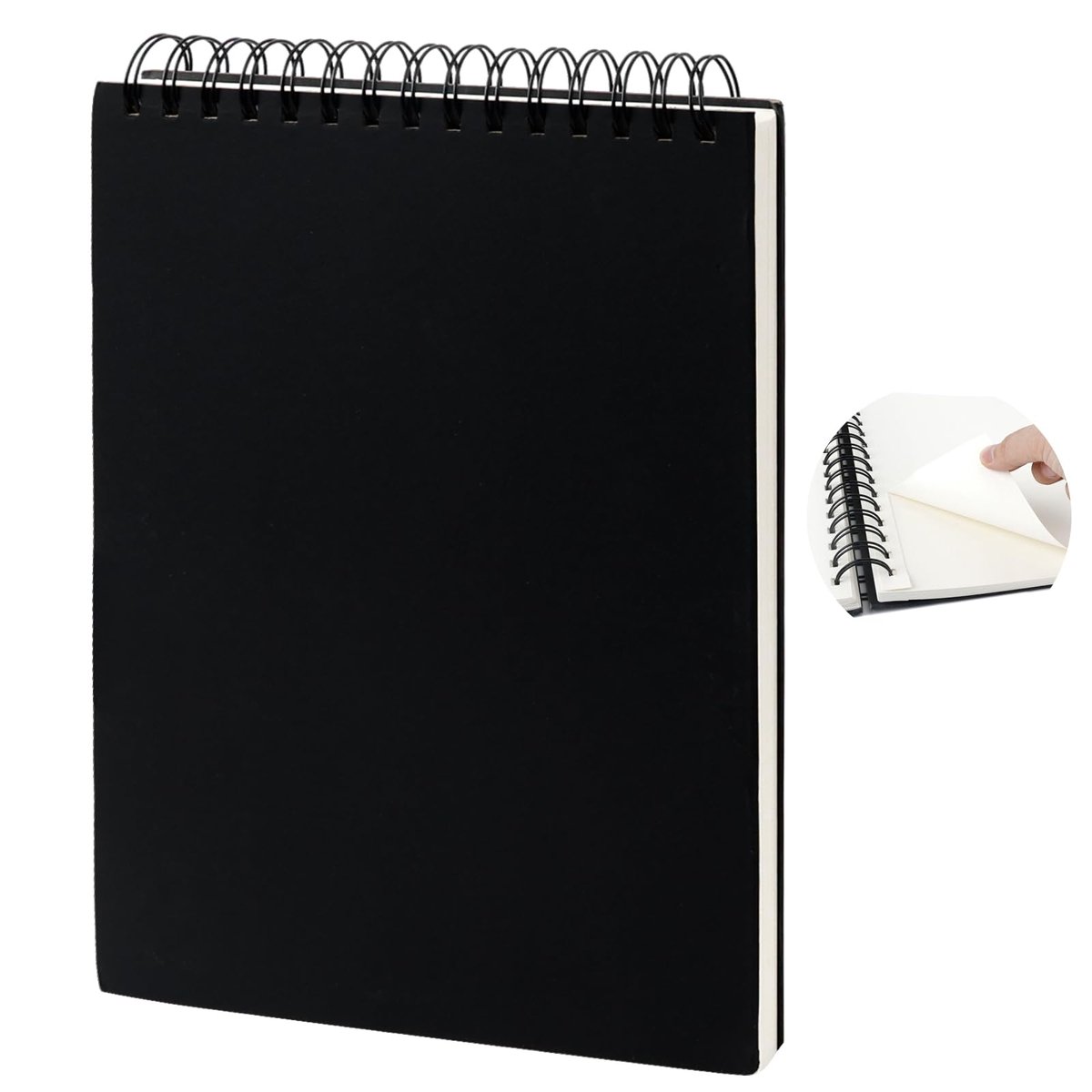 Unyqoos® Acid-free A4 sketchbook with spiral binding for versatile drawing pleasure