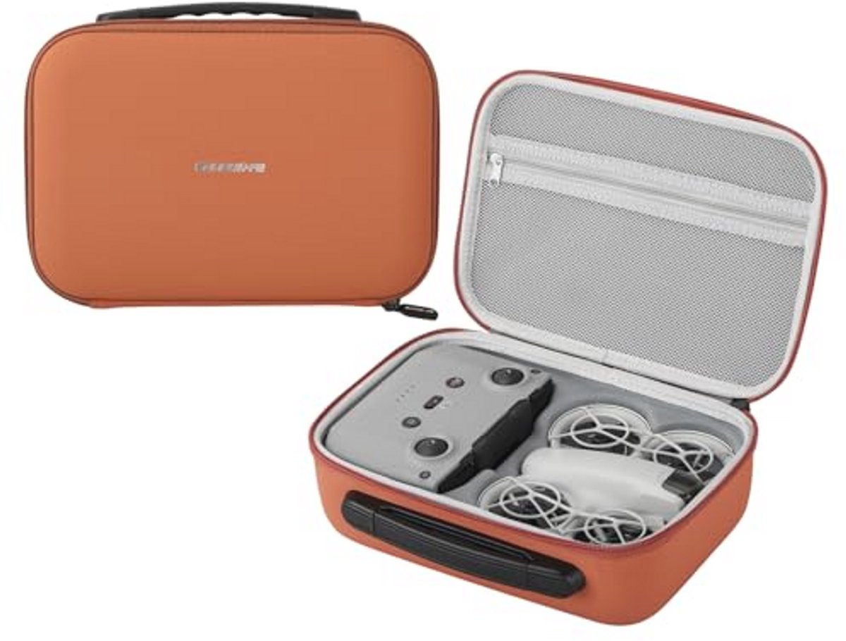 Draagbare Reiszak voor Drone Accessoires - Compacte Opslagoplossing in Oranje