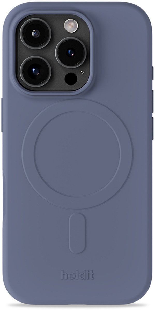 Holdit Soft geschikt voor MagSafe Case geschikt voor iPhone 16 Pro - Pacific Blue