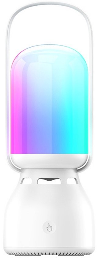 360° Bluetooth Speaker met RGB Atmosfeer Lamp, 5W Audio, Draagbaar, 3 Lichtstanden, 1800mAh Batterij