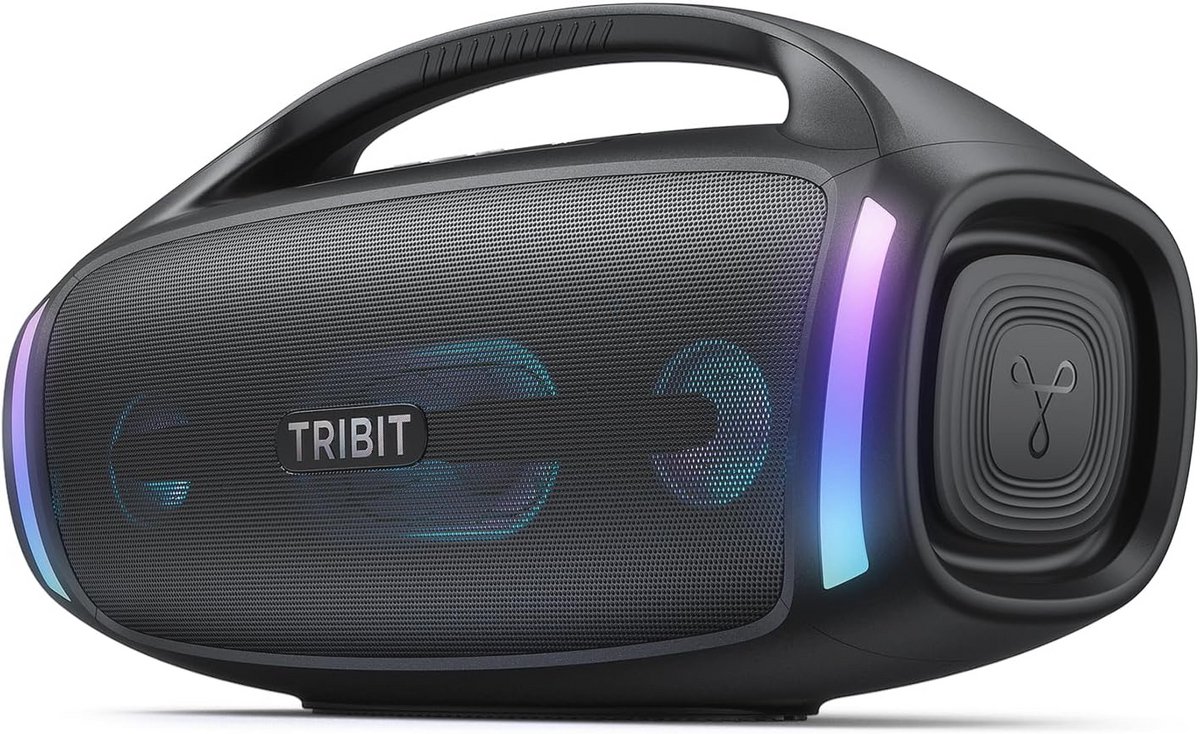 Draagbare Bluetooth speaker 200W met subwoofer, XBass, RGB verlichting, IP67 en 30 uur speeltijd voor buitenfeest en strand