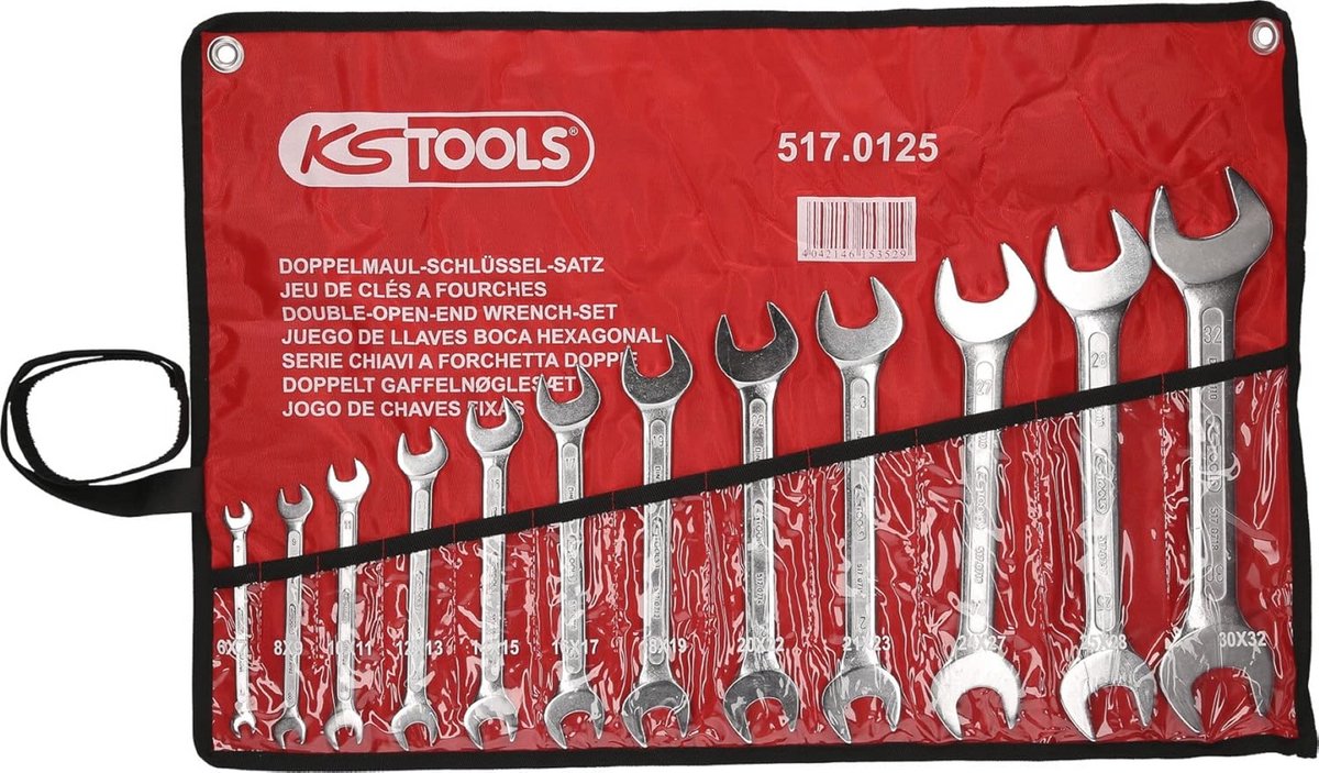 Dubbele steeksleutelset 12-delig 6x7-30x32mm