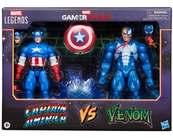 Marvel Legends Series - Gamerverse Captain America vs Venom - Actiefiguren 15cm