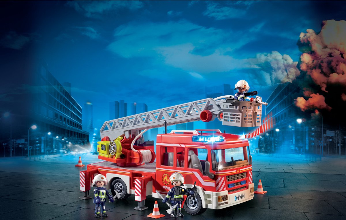 PLAYMOBIL City Action Brandweer ladderwagen - 9463 — afbeelding 2