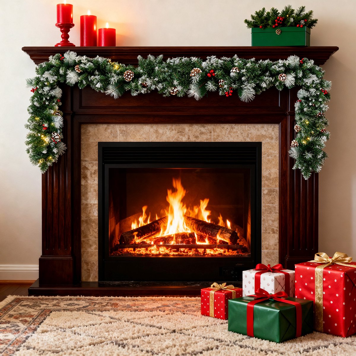 Solidchoice - Kerstguirlande met LED Verlichting 800 cm – foto 6