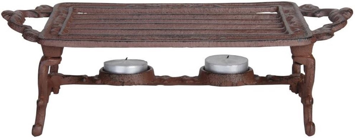 Pot Warmer voor Tuin en Terras - Gietijzeren Platenwarmer