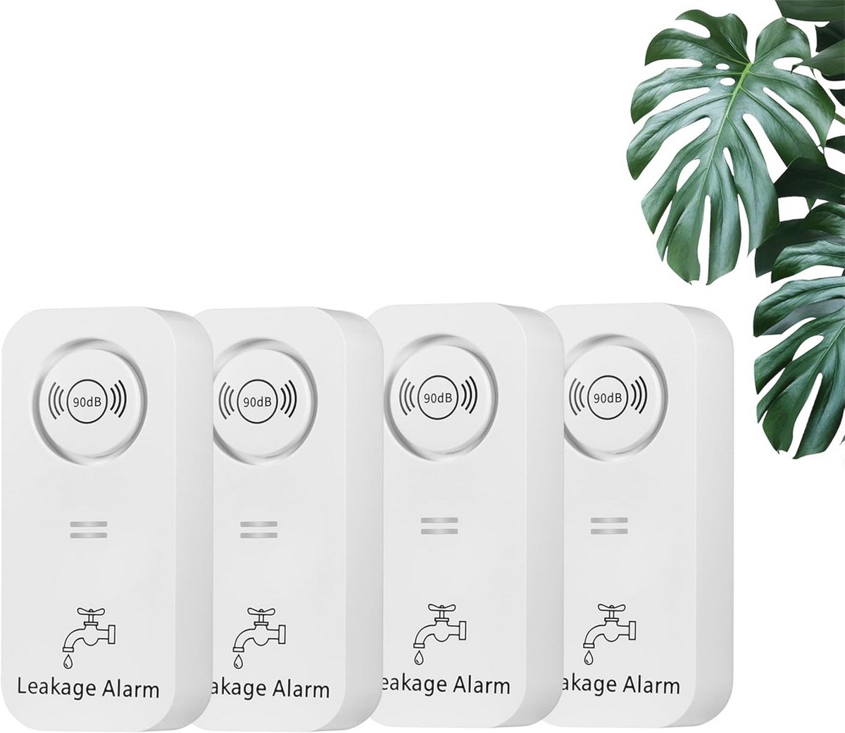 Wateralarm met 90 dB - voorkom waterschade met lek- en druppeldetectie