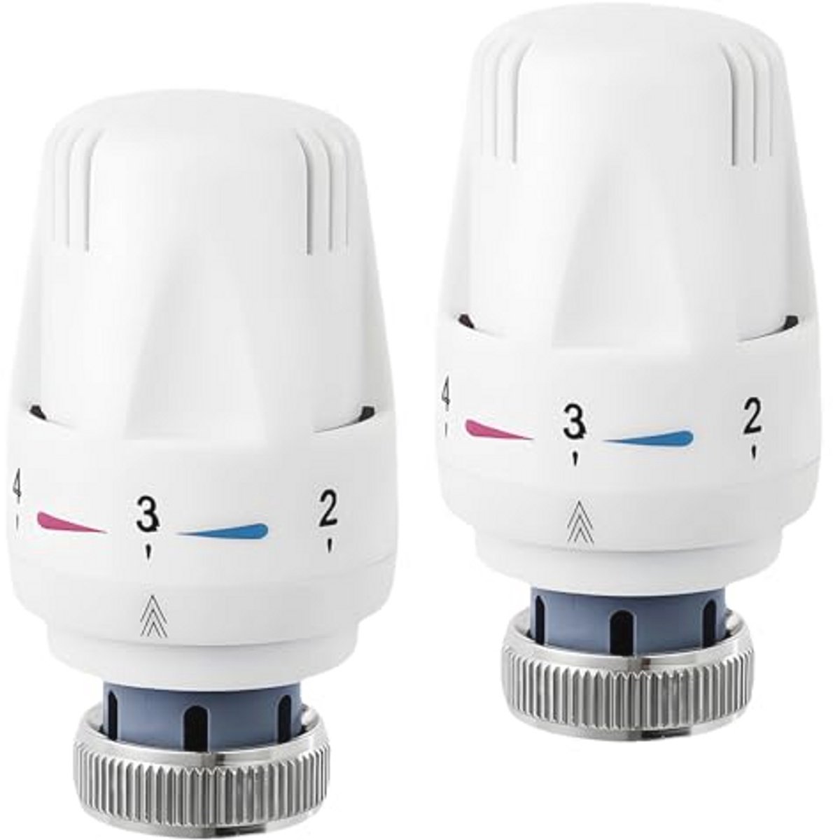 Radiatorthermostaat Koppen voor Verwarming, 2 stuks, M30 x 1,5 mm, Ideaal voor Thuis en Kantoor