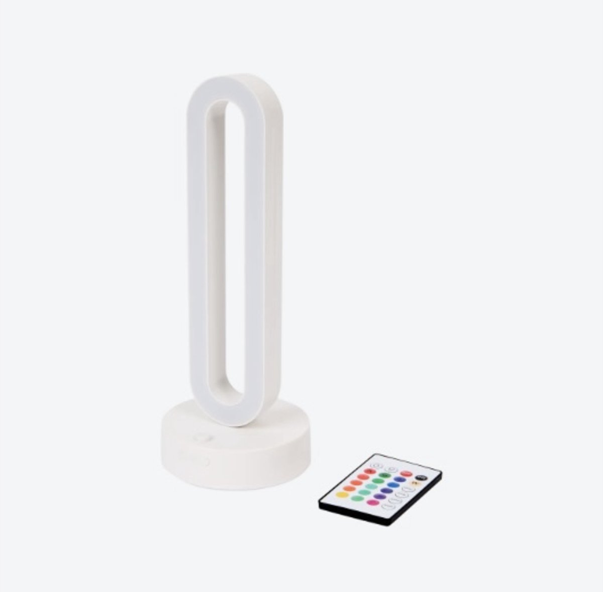 Moodlight + afstandsbediening 27cm multicolor wit