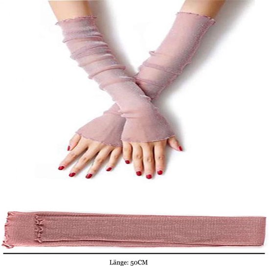 2 paar verkoelende armwarmers voor dames, kanten armwarmers, ademend — afbeelding 3