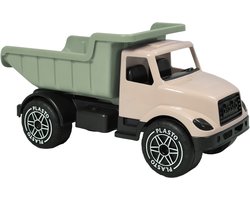 Plasto Kiepwagen Zandkleur 60 cm - Speelgoedvoertuig - Stille Wielen - Kantelbare Bak - Special Edition Zachte Neutrale Kleuren - Gemaakt in Finland - Vanaf 1 Jaar