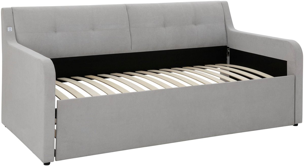 Notio Living Frenz-Dagbed - Zilver Stof Grijs