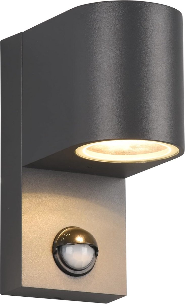 Bewegingssensor Buitenwandlamp van Gegoten Aluminium - Antraciet