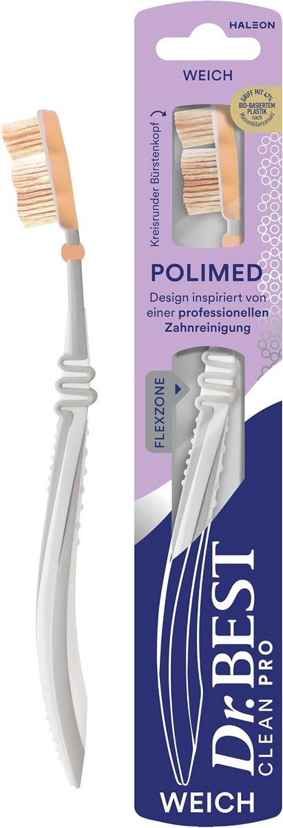 Zachte Polimed Tandenborstel voor Betere Reinigingsprestaties op Moeilijk Bereikbare Plaatsen