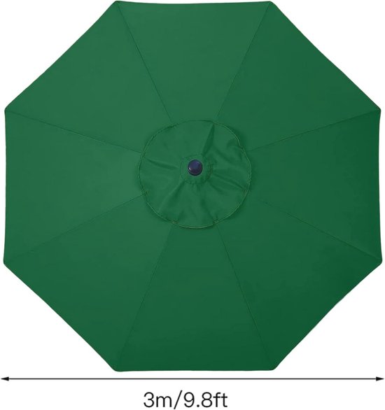 Vervangende Parasolkap Voor De Tuin  3 M  Vervangende Parasolkop Voor 8 Armen Vervangende Canvas Parasolhoes Voor Terras Tuin Zwembad Zwevende Parasol