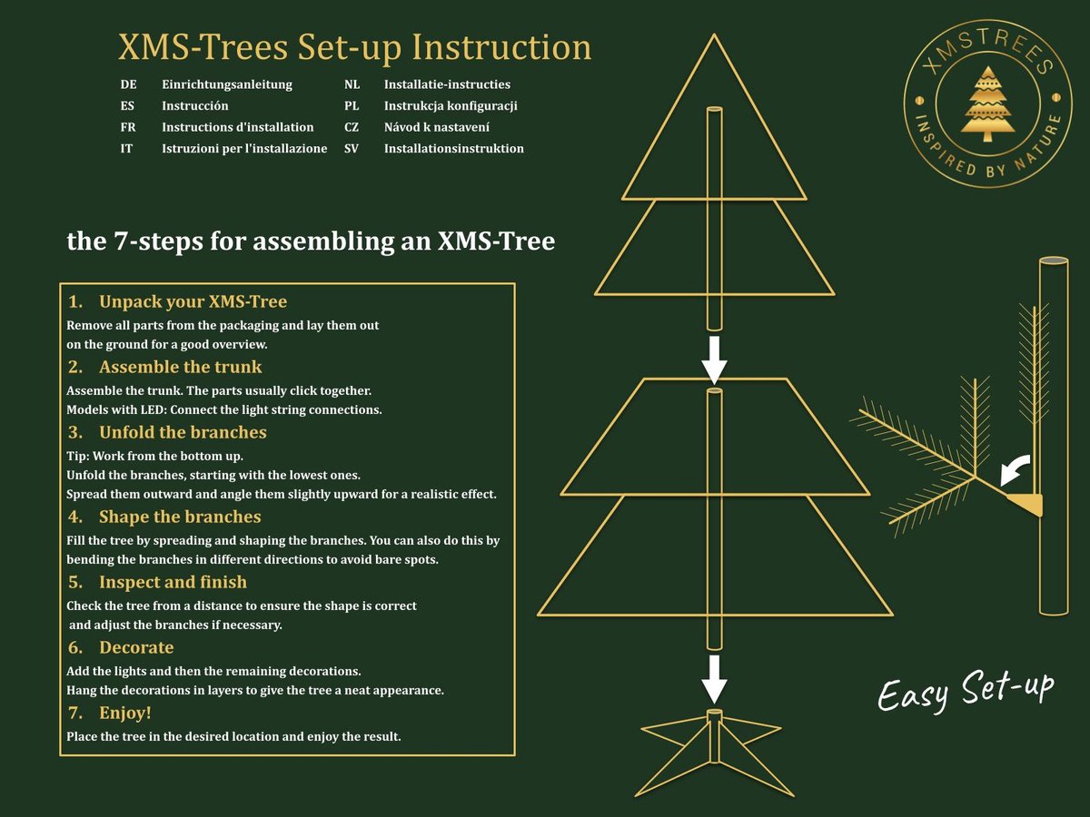 Kunstkerstboom smal – foto 3