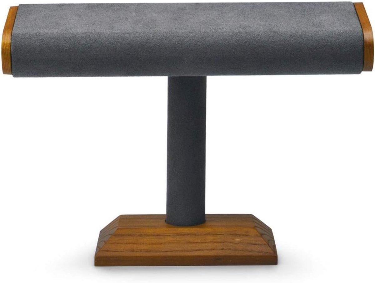 Massief Houten T-Bar Horloge Display Stand voor Sieraden