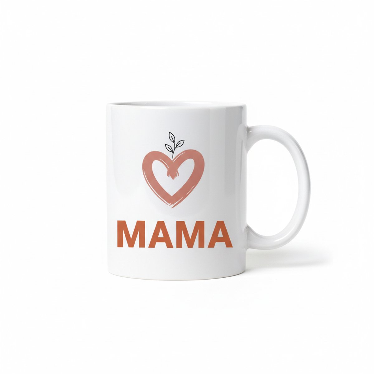 Mama Hartje Mok – Schattig Moederdag Cadeau – Liefdevolle Mama Koffiemok 330 ml