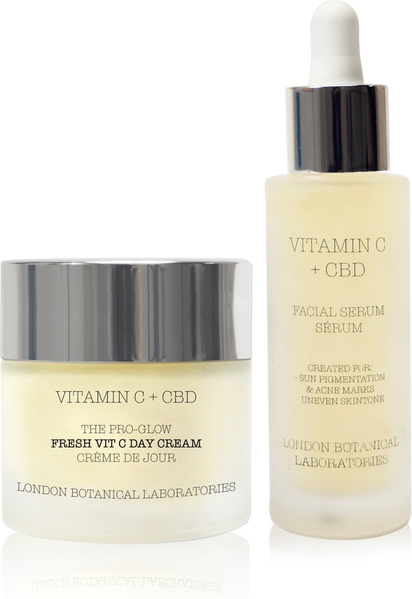 London Botanical Laboratories Vitamine C + CBD gezichtsverzorgingsset