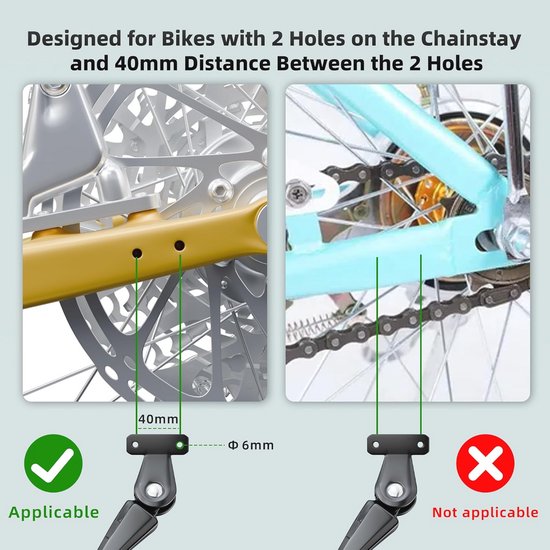 MoriaDesign Fahrradständer Boden für 2 Fahrräder 110 x 60 cm - MTB & E