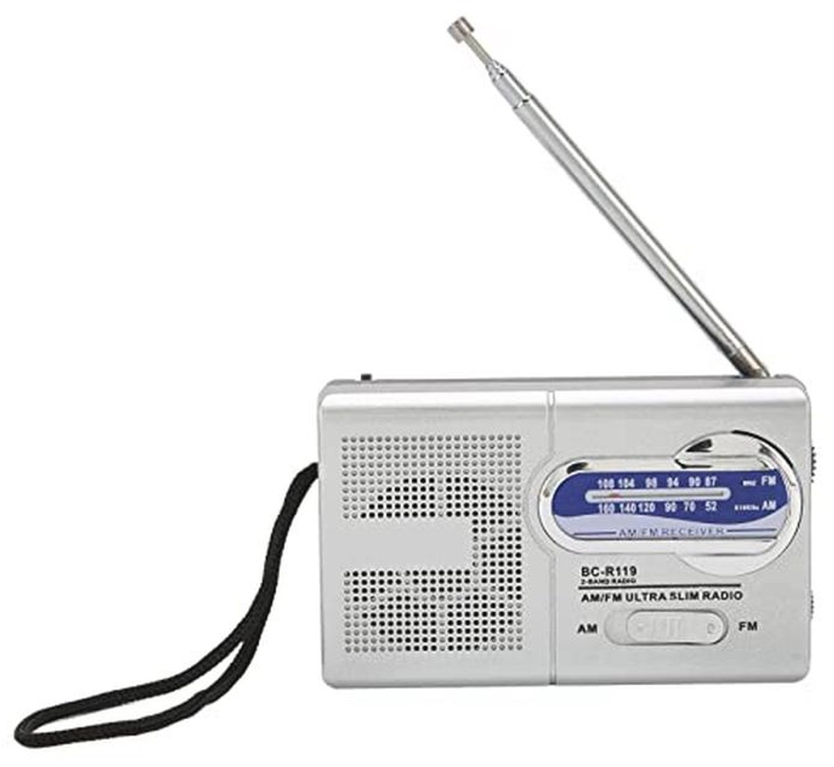 Mini Draagbare FM-radio met Ingebouwde Luidspreker en Hoofdtelefoonaansluiting