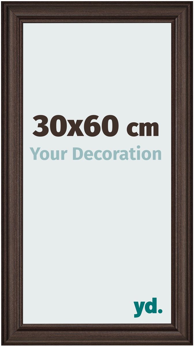 yd. Your Decoration - Fotolijst 30x60 cm - MDF - Eiken Donker - Lazio