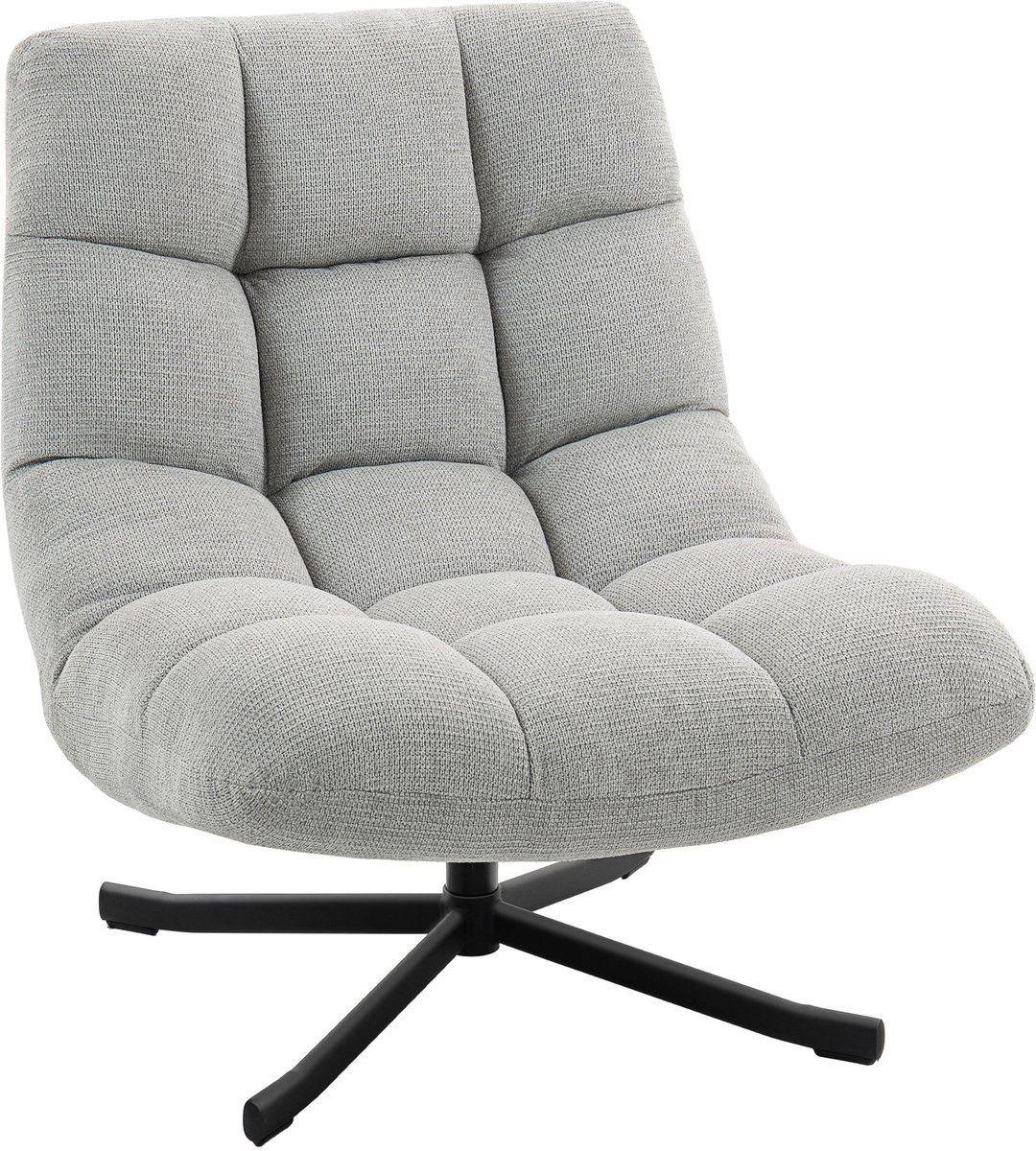 Fauteuil - Relaxstoel - Relaxfauteuil - Stoel - Met armleuning - Voor één Persoon - Lichtgrijs