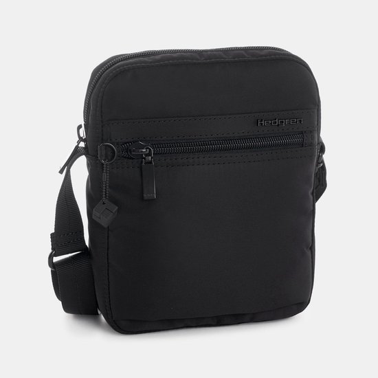 Hedgren RUSH – Mini sac bandoulière vertical avec protection RFID – Déperlant – Léger – Noir