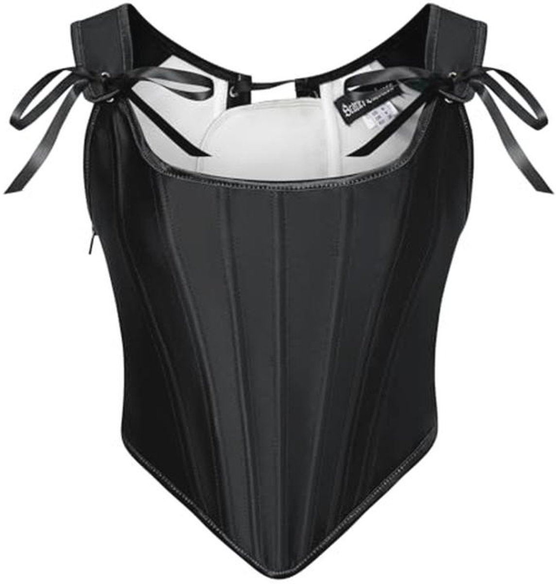 Dames Korset in Renaissance-stijl met Vetersluiting | Vintage Satijnen Bustier