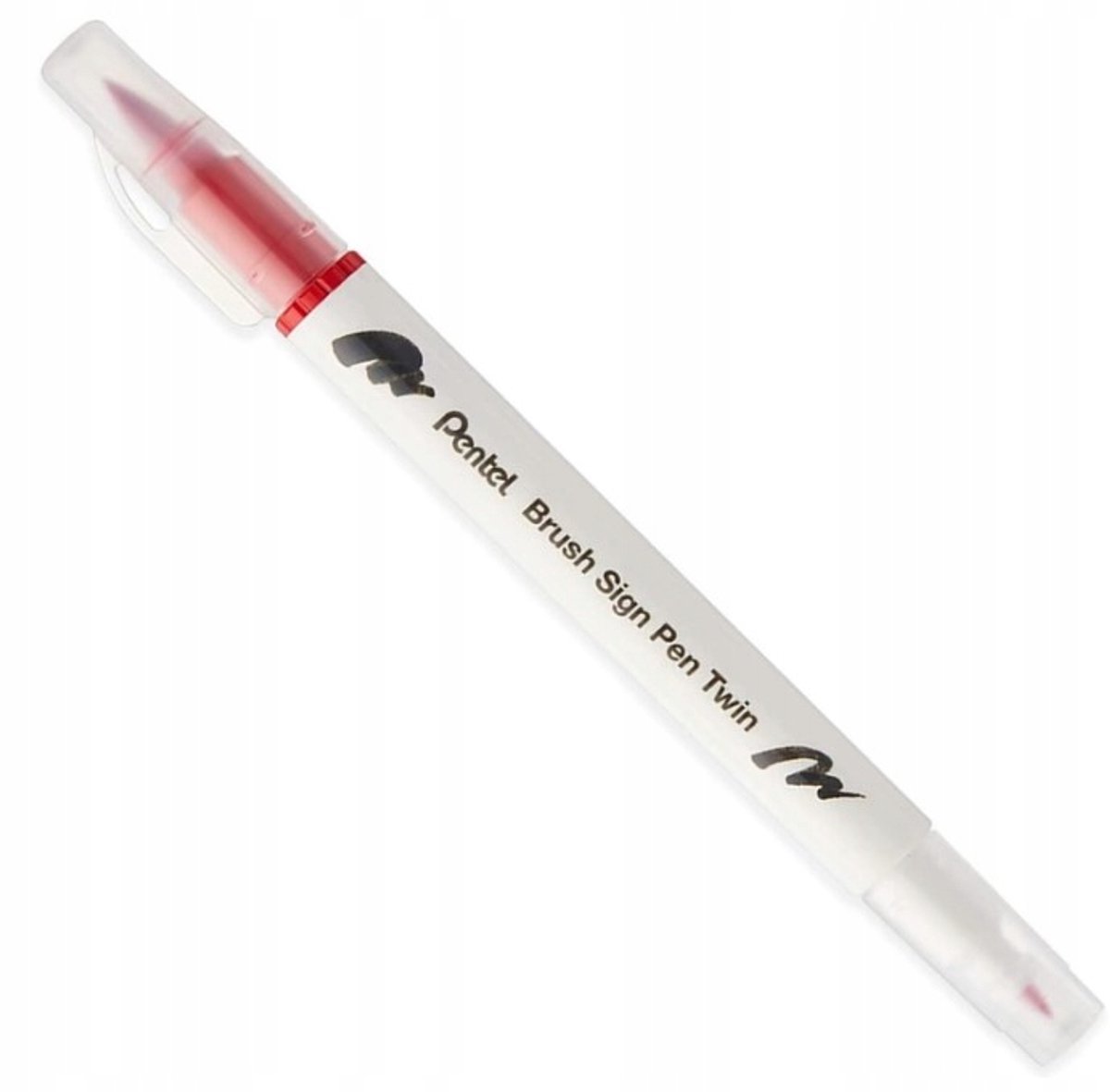 Pentel Brush dubbelzijdige kalligrafiepen - rood