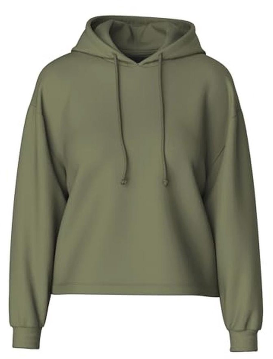 Dames Hoodie met Capuchon in Diep Lichen Green - Perfect voor Elke Gelegenheid