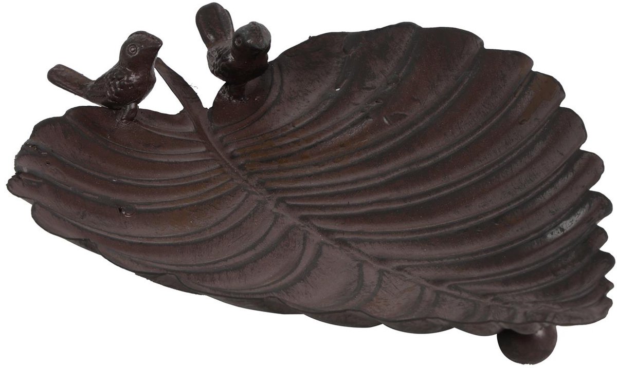 Vogelvoeder blad m/2 vogels 22x27cm