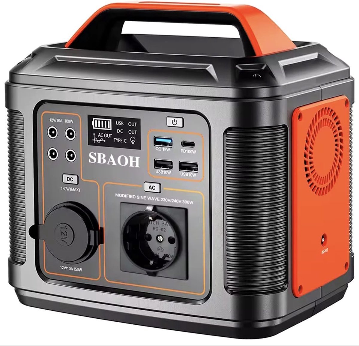 Stroomgenerator - Draagbaar Powerstation - Aggregaat - 299Wh - Inclusief Kabels