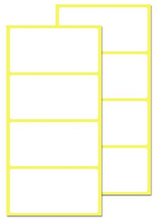 Zelfklevende etiketten wit 40 x 50 mm 48 stuks