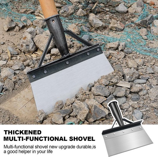 1 stuk - Multifunctionele onkruidverwijderaar tuingereedschap - multifunctionele reinigingsschep - Outdoor tuin reinigingsschep - Tuingereedschap voor onkruidbestrijding - zonder steel van Merkloos	 — afbeelding 3